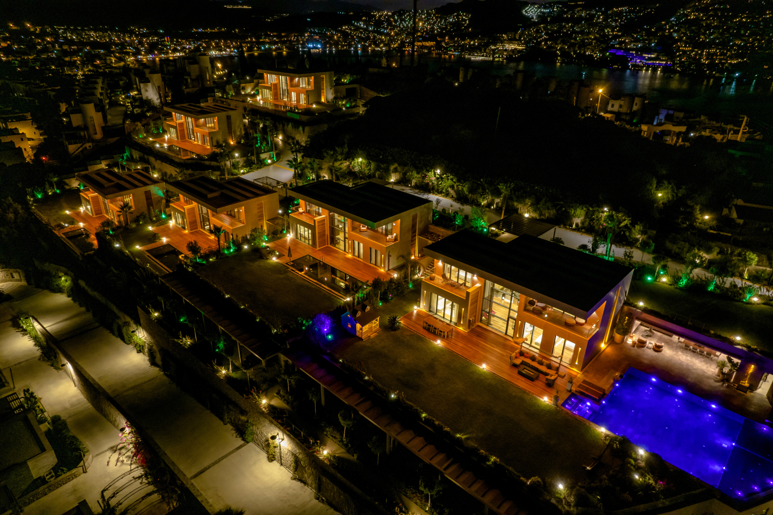 Gece villa drone