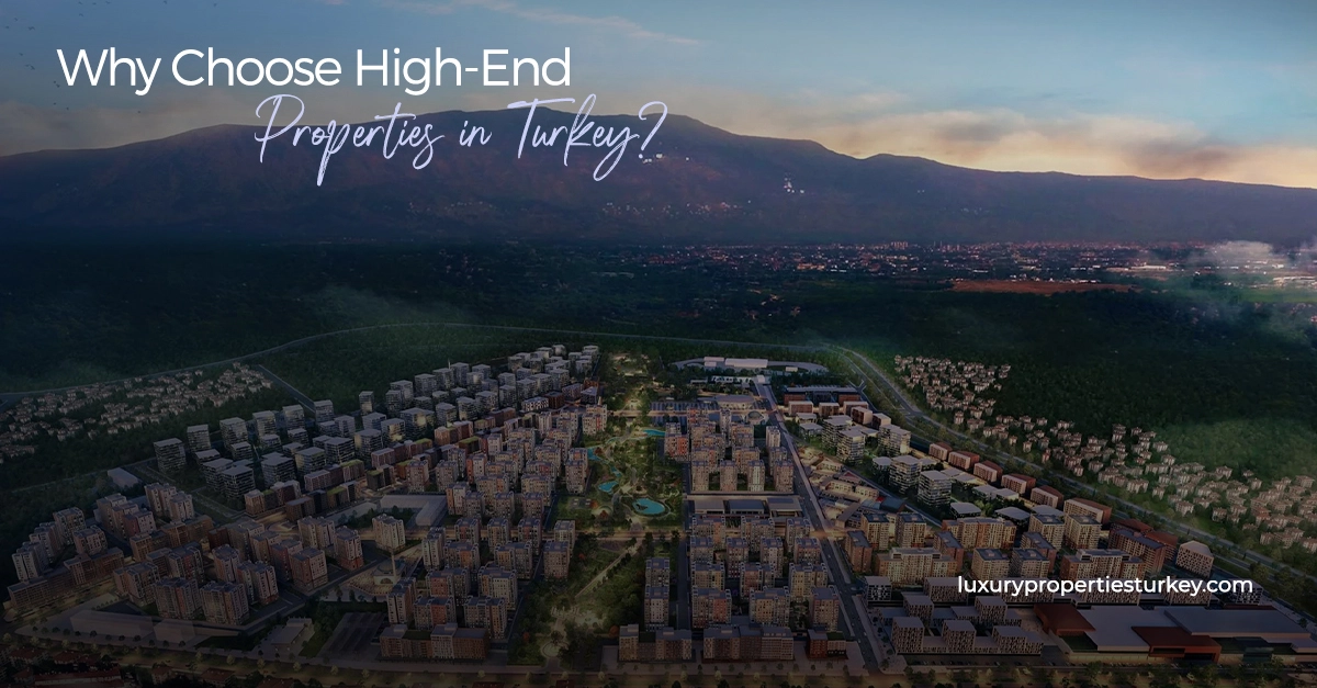 High-end properties in Turkey, including luxury apartments in Istanbul and Bodrum villas, offering prime investment opportunities.