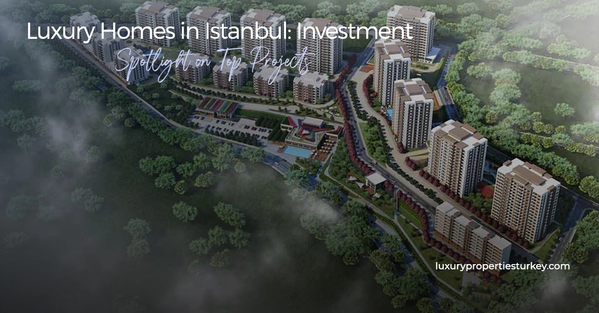 Luxury Homes in Istanbul: High-rise residential view from the Asian Side.