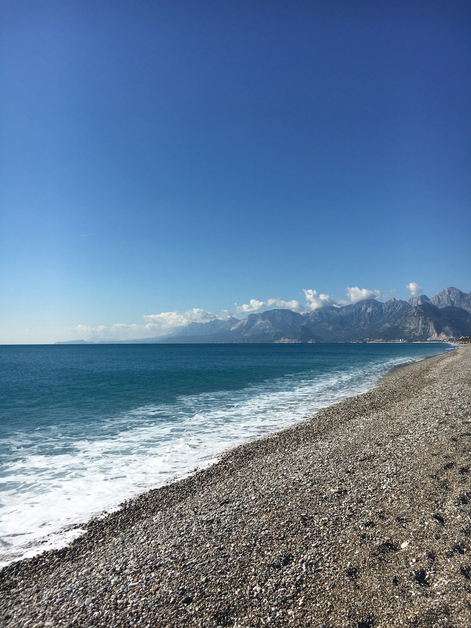 Antalya Konyaalti Beach coastline view
