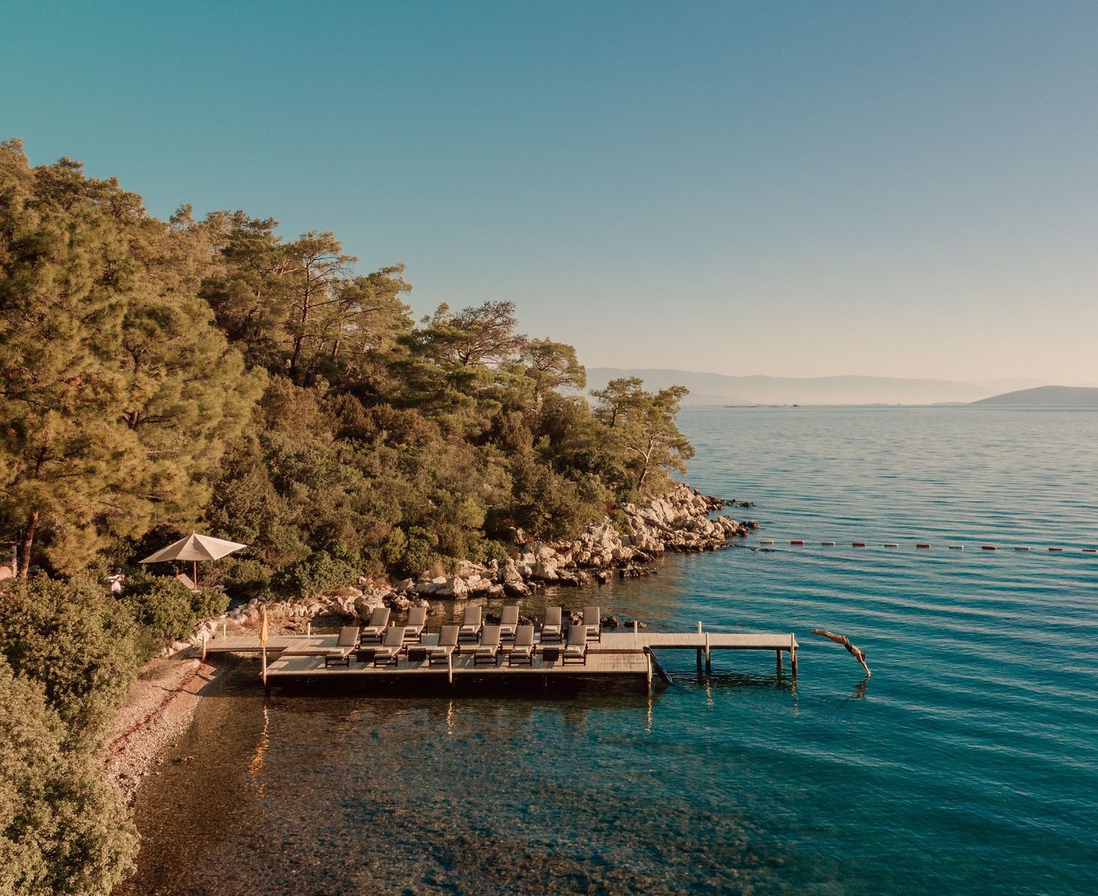 The private two-kilometre coastline at Aman Residences, Bodrum